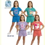 Girls' Cotton Graphics T-Shirt & Shorts Set