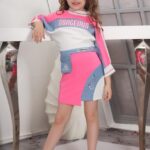 Girls' Hot Pink "GORGEOUS" Dress – Athleisure Shift Frock