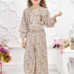 Girls' Premium Shimmer Plisse Co-Ord Set – Elegant Indo-Western Party Wear
