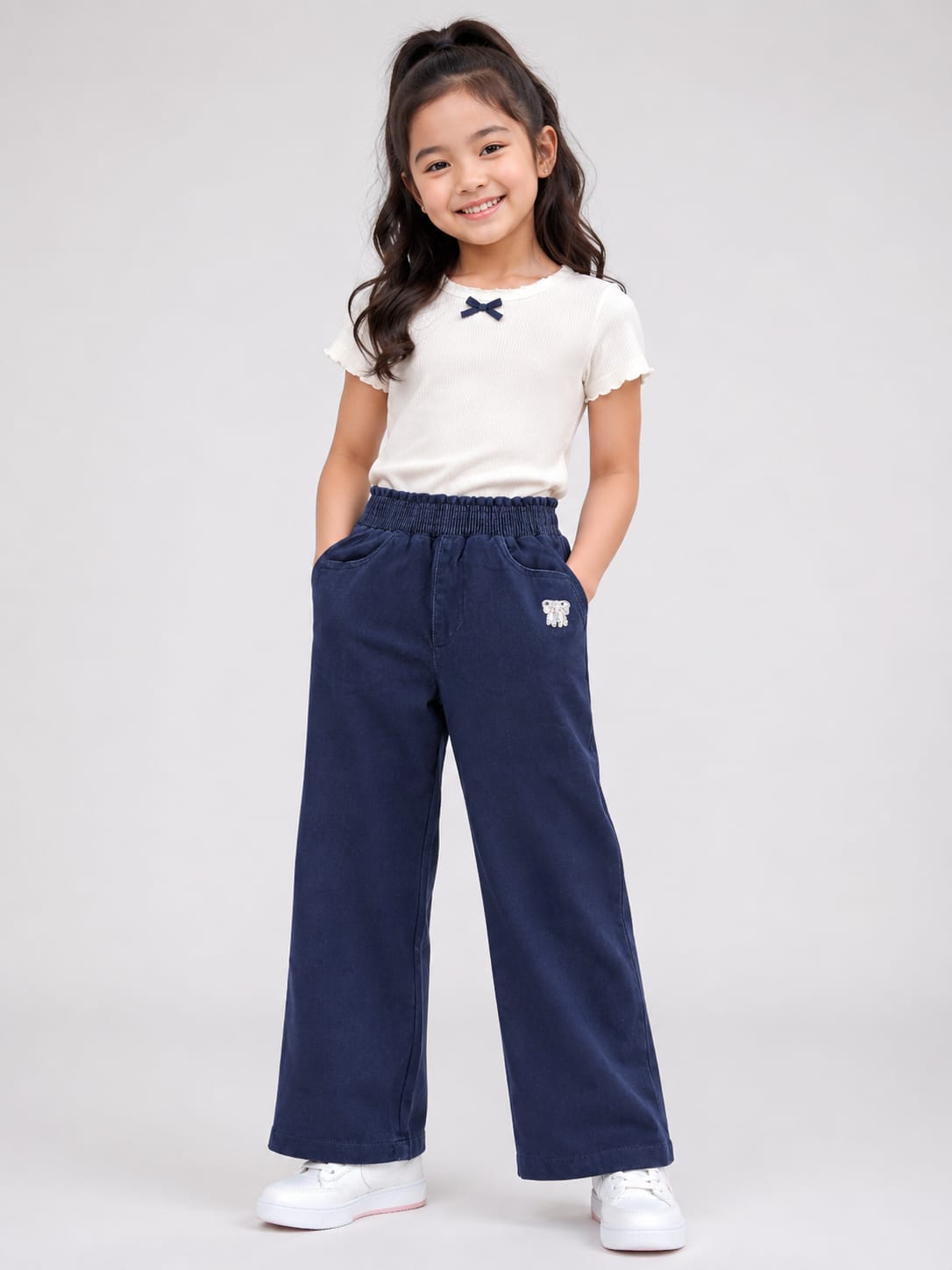 WhatsApp Image 2026-06-24 at 3.57.54 PM (2) Kids' Western Style Dark Wash Comfort-Fit Pure Denim Jeans - Image 1