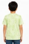 Boys' Mint Green Tie-Dye Printed Cotton T-Shirt – "ABLE" Graphic Crew Nec-651 Tee - Image 2