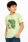 Boys' Mint Green Tie-Dye Printed Cotton T-Shirt – "ABLE" Graphic Crew Nec-651 Tee - Image 3