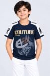 Boys' Navy Blue "Couture Grand" Graphic T-Shirt-9626