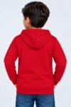 Boys Red "Race Day" Formula 1 Printed Hooded tshirt-9784 - Image 2