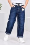 Boys' Classic Dark Blue Denim Jeans #3248