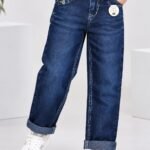 Boys' Classic Dark Blue Denim Jeans #3248