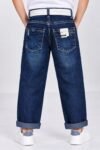Boys' Classic Dark Blue Denim Jeans #3248 - Image 2