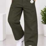 Kids Stylish Olive Green Pants #3301
