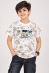 Boys Stylish Tie-Dye "Pursue" Graphic Print T-Shirt #9505