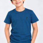 Boys' Classic Teal Blue Cotton T-Shirt #3815 TB