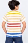 Boys' Graphic Striped Casual T-Shirt #7367 - Image 2