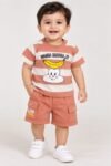 Baby Boys' "Wanna Banana" Graphic T-Shirt & Cargo Shorts Set #50777