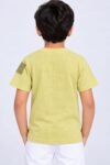 Kids Stylish Pista Green Printed T-Shirt #2982 - Image 2