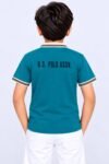 Kids Stylish Rama Green Polo T-Shirt #1841 - Image 2