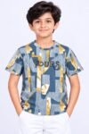 Kids Stylish Abstract Camo Print T-Shirt #6525
