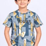 Kids Stylish Abstract Camo Print T-Shirt #6525
